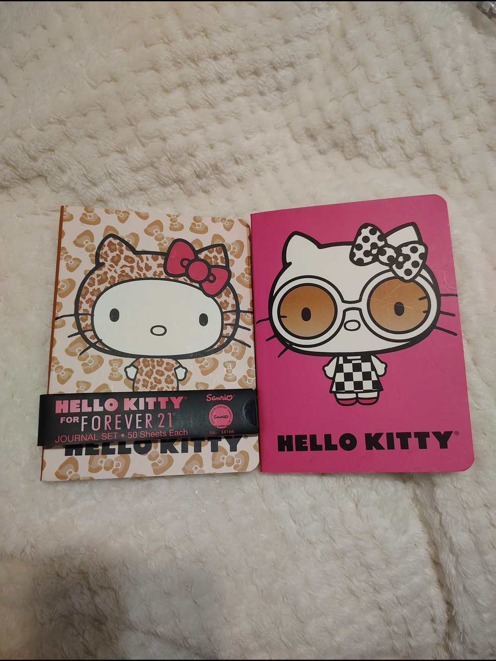 Hello Kitty Pink & Leopard Print Journal Duo - Forever 21